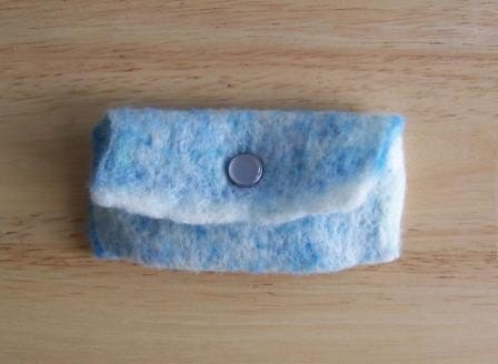 High Tide Hand Felted Pouch