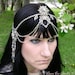 Custom Crystal Art Nouveau Mucha Rhinestone Headdress exclusive by Raven Eve Jewelry