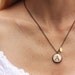 Bridesmaids Necklaces- set of 5 cold clay Initial pendants in brass chain , Wedding Jewelry,Personalized Bridesmaid Gift