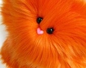 Petunia in Orange -- Huggable Plush Monster