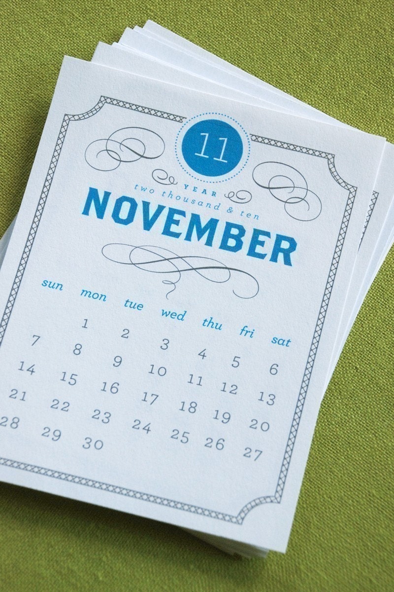 Printable Calendar Set Vintage Label Inspired PDF 2013 and 2014