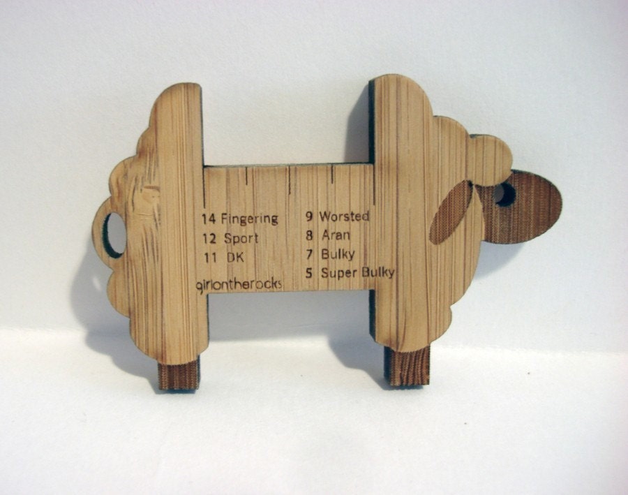 Sheep Spinners WPI Gauge - bamboo