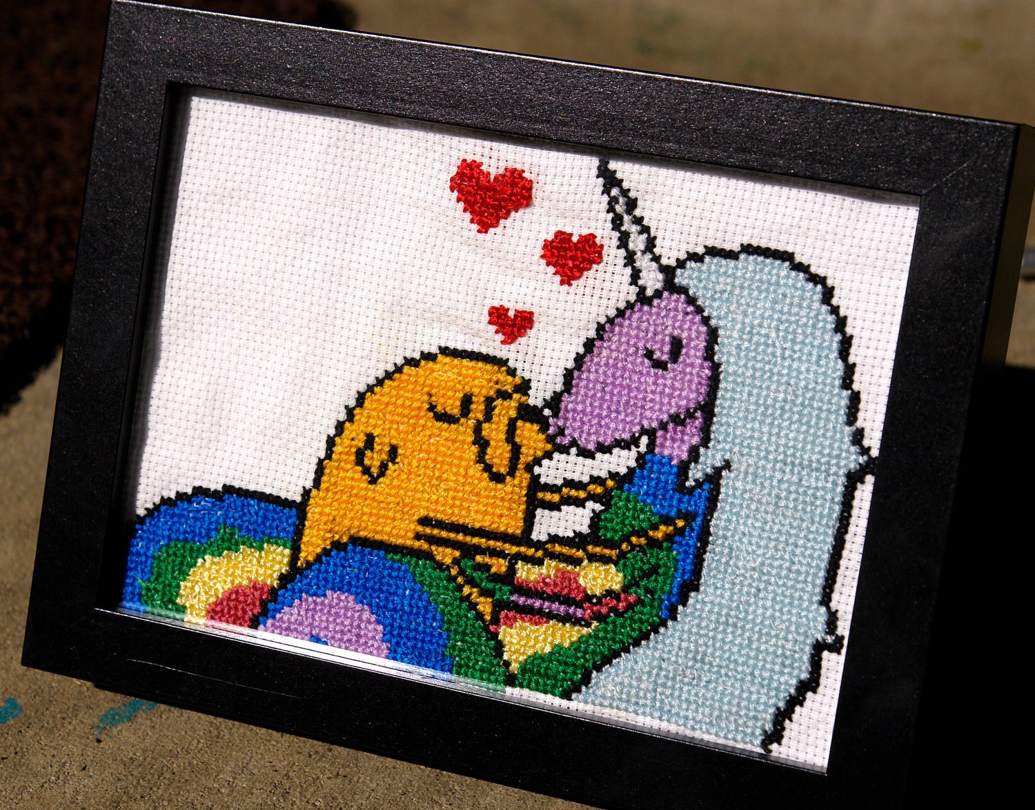 DIY Lady Rainicorn & Jake digital Cross stitch pattern
