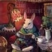 Cozy Rabbit Signed Print titled A Night In