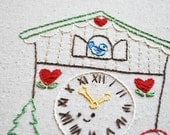 Cuckoo - Woodland Clock Hand Embroidery Pattern