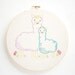 Loving Alpacas - Animal Mama and Baby Embroidery Pattern