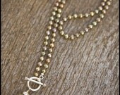 Stay, Lady Stay - sterling, freshwater pearl and science jasper necklace