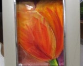 ACEO Tulip Framed Barbara Haviland