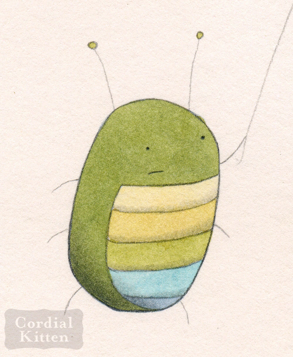Bug and Balloon digital art print