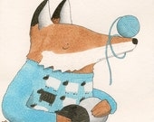 A Fox in Sheep Clothing digital giclee print