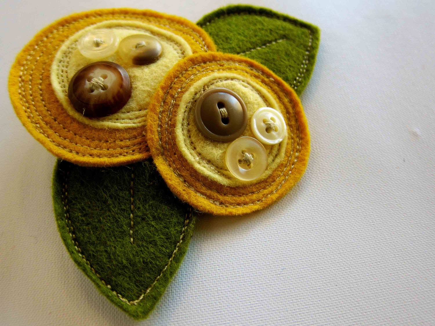 Yellow Flower Hair Clip