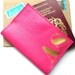 Mia Initial Leather Passport Holder, Personalized Passport Cover, Initial Leather Passport Cover, Passport Wallet, Travel Wallet