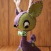 Darling Deer - Francis - purple and green felt