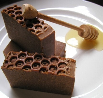 Hello Sweetness Natural soap - Handmade from scratch by ME using the cold process method - scented with actual honey