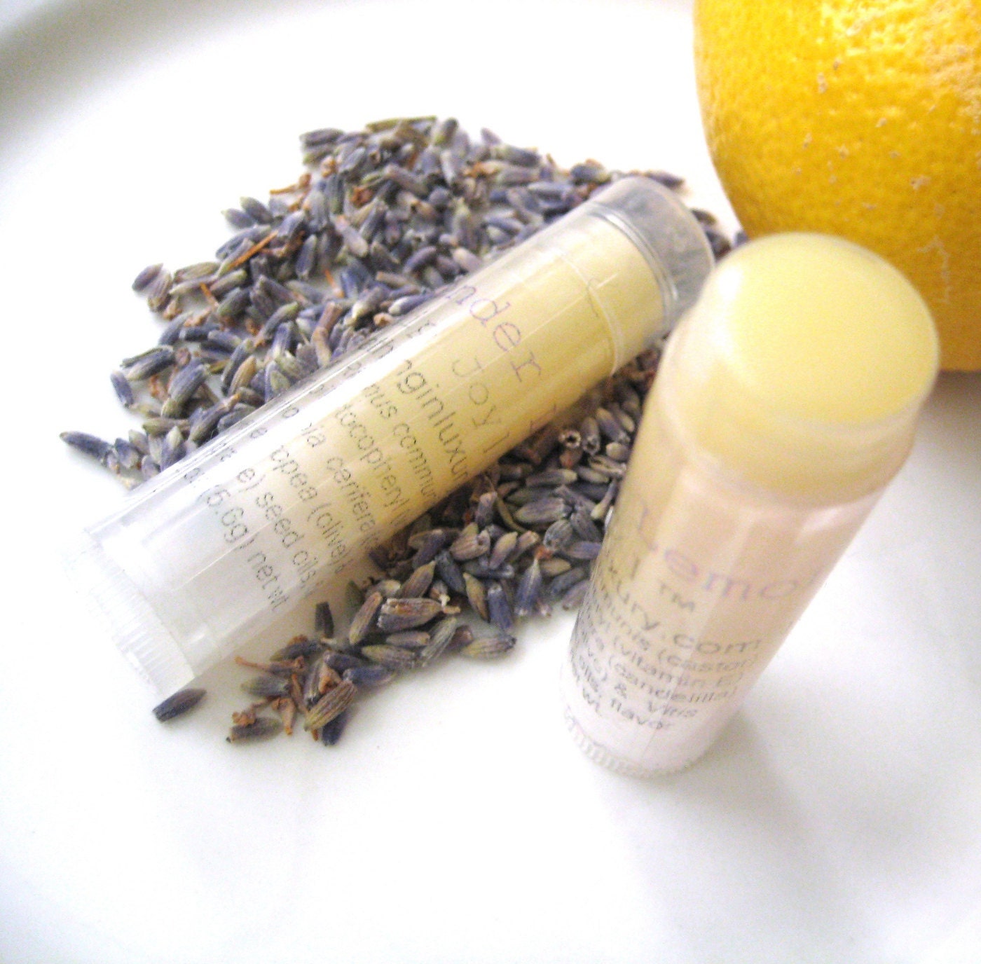 Lip Balm - Lavender Lemon Lip Balm - Handmade Lip Balm