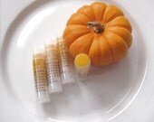 PUMPKIN PIE Vegan  Lip Gloss-Balm  - Handmade from scratch by ME -tinted orange but goes on clear