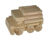 Wooden Toy Logging Truck