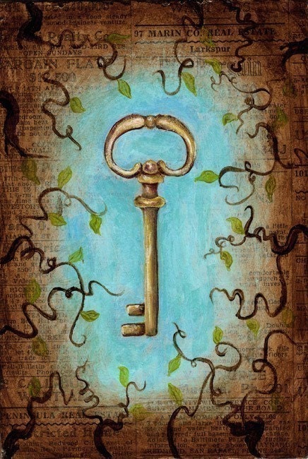 Skeleton Key Art Print 4x6: Lost And Found