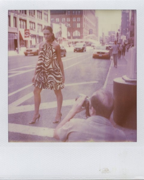 Polaroid Print 8x10 - Model on the streets of NYC - Fine Art Photography