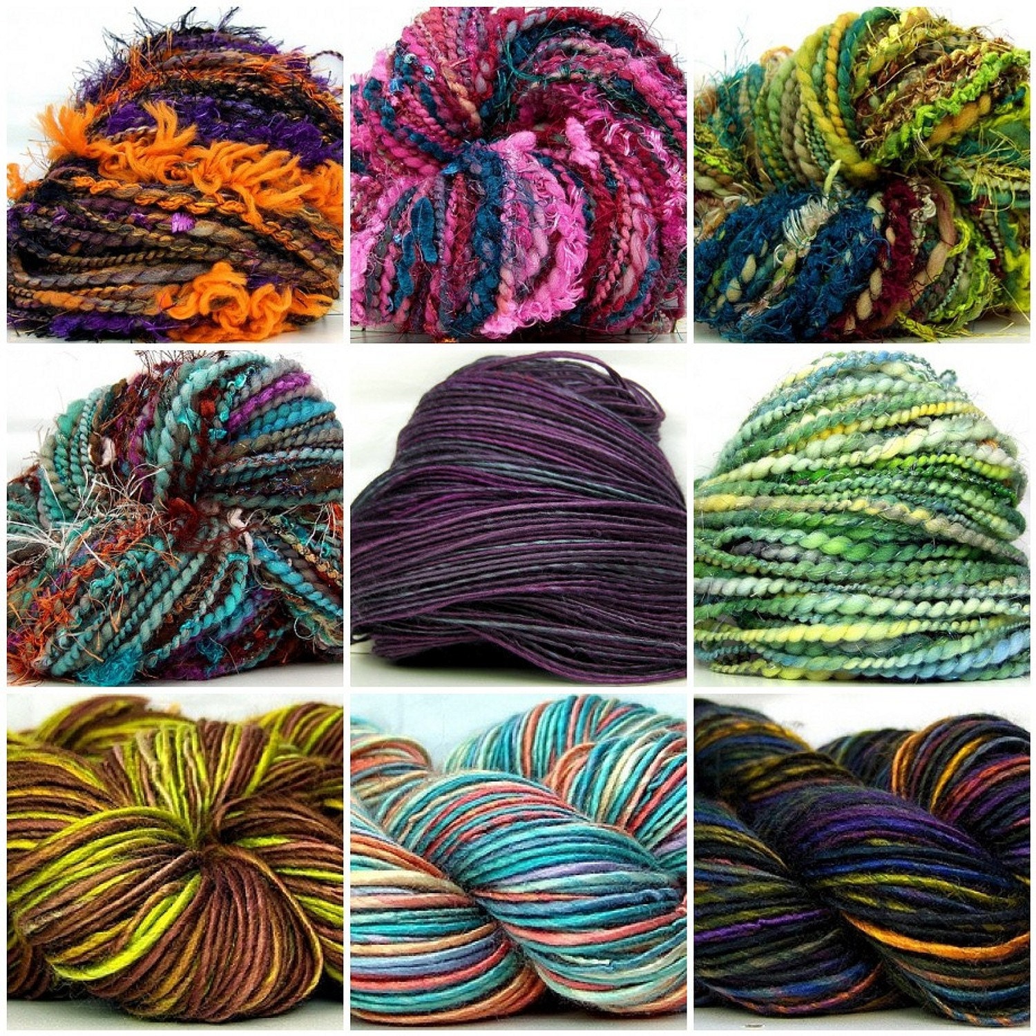Surprise Yarn of the Month Club HandSpun Yarn Surprise Skein June July August