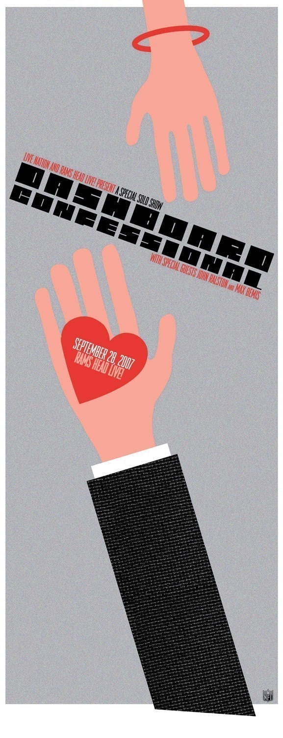 Dashboard Confessional screenprinted gigposter - limited edition