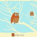Nursery Screenprint - O is for Owl - Alphabet Print - Kids Wall Art Animal Alphabet art print