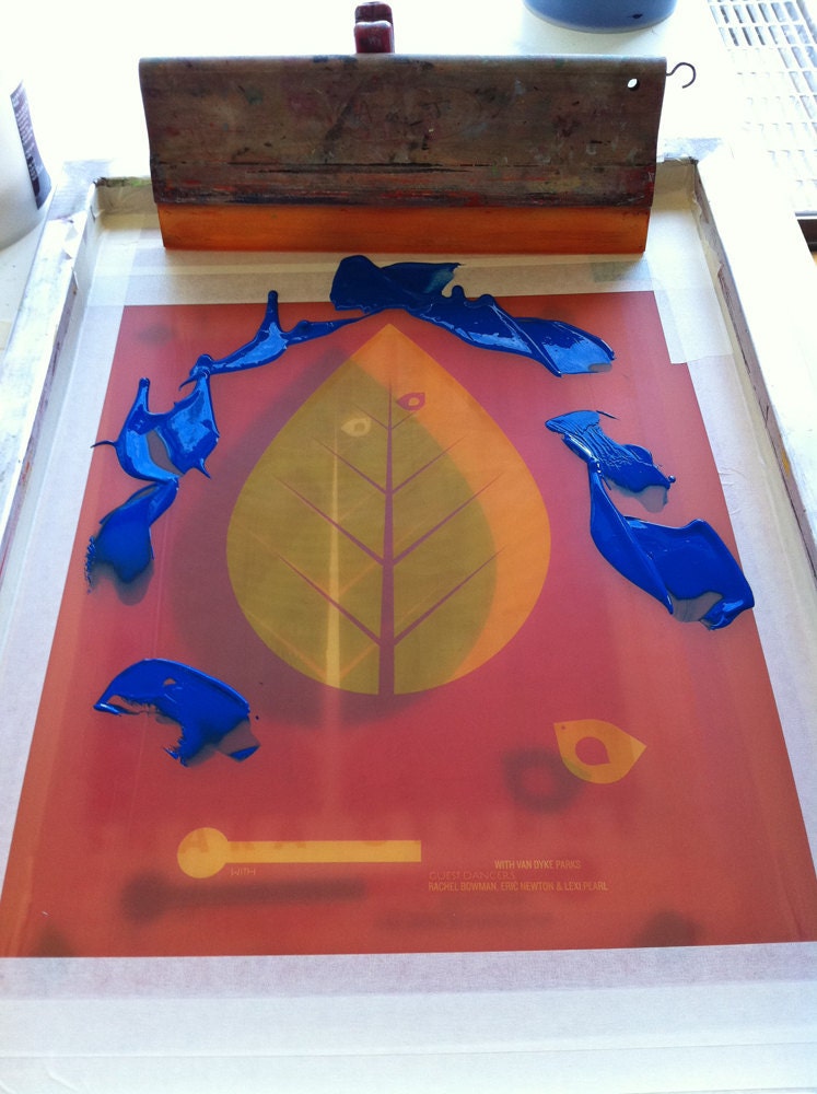 Rock Poster - Inara George - hand silkscreen printed limited edition gig print