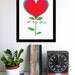 Let Love Grow - hand screen printed, limited edition art, silkscreen print