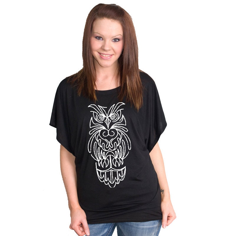 Retro Owl Bella Short Sleeve Dolman
