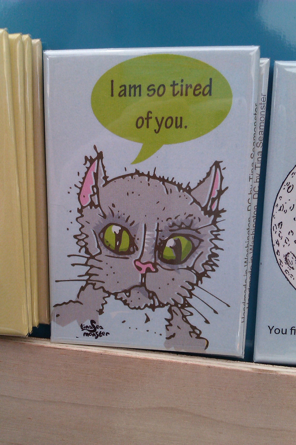 This Cat is So Tired of You Fridge Magnet