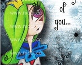 Greeting Card by a Glitzy Gal ...    "Thinking of you"