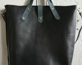 black and gray woodsman tote