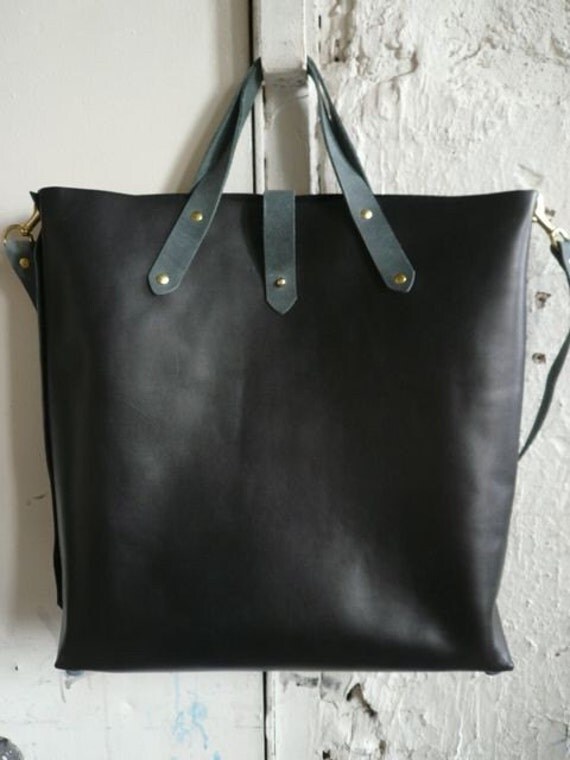 black and gray woodsman tote