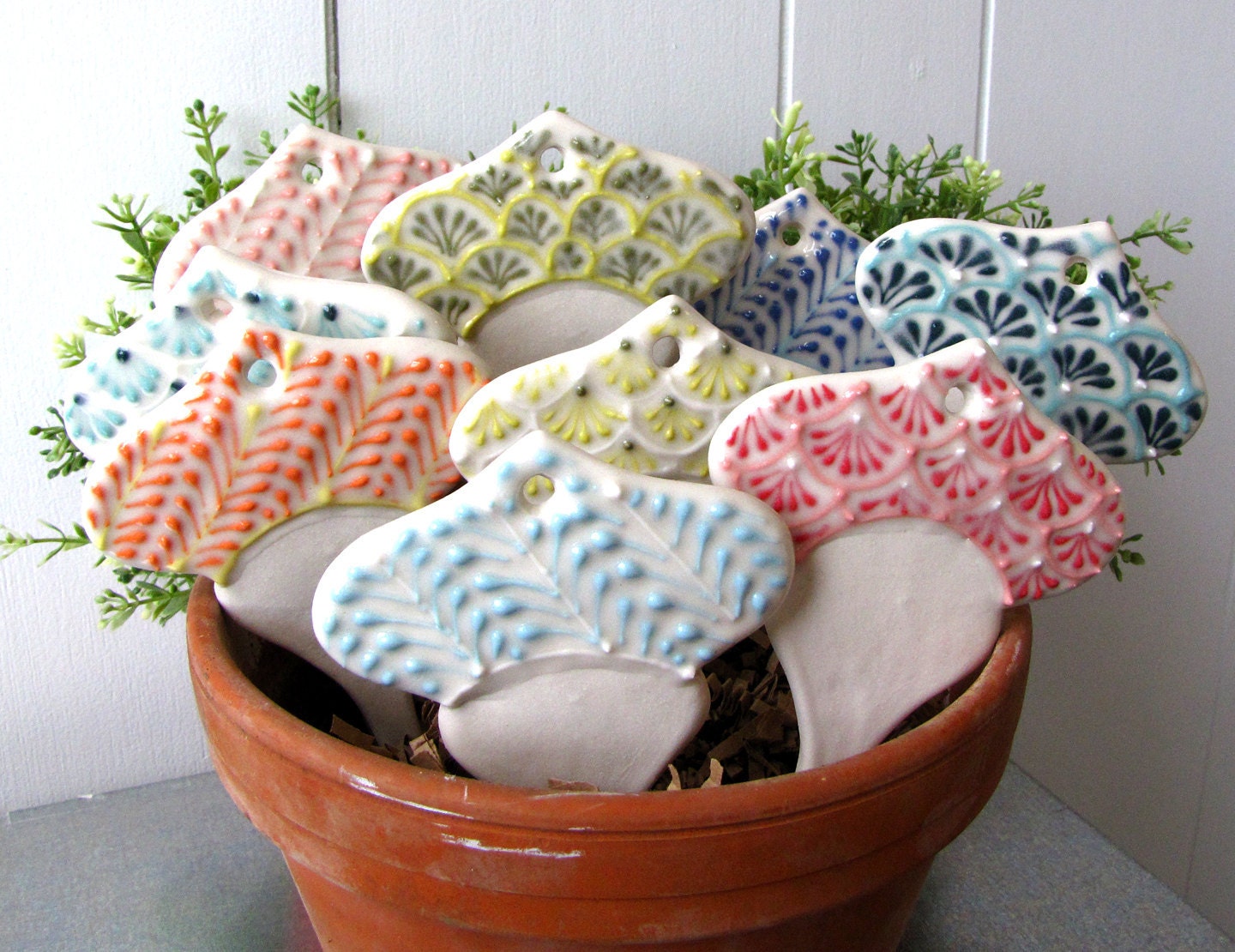 Garden Markers - Set of 4 in Inverted Vase Shape