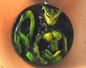 Resin Cat Women Pendant  Element WATER
