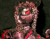 Soft Sculpture Winged Cat  Nemesis-The Sorceress