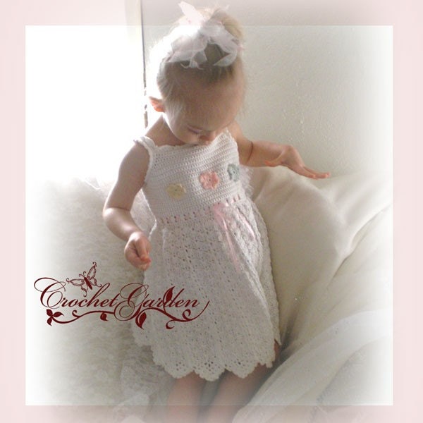 NEW Seaside Fairy Toddler Sundress Sizes 2T - 5 Crochet Pattern