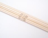Set of Double Pointed Bamboo Knitting Needles, Size 7, 7 3\/4 Inches Long