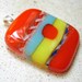Funky Sweater fused glass pendant