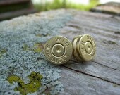 shoot your ear out Rifle shell earrings posts studs  bullet earrings