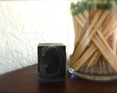 20s Era Letterpress Capital G Initial Decoration
