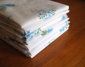 Reclaimed Fabric Blue Floral Fat Quarter