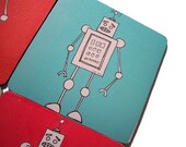 robot graphic mini-mousepad