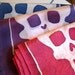 silk scarf  with hand painted skulls - oblong -  you pick the color