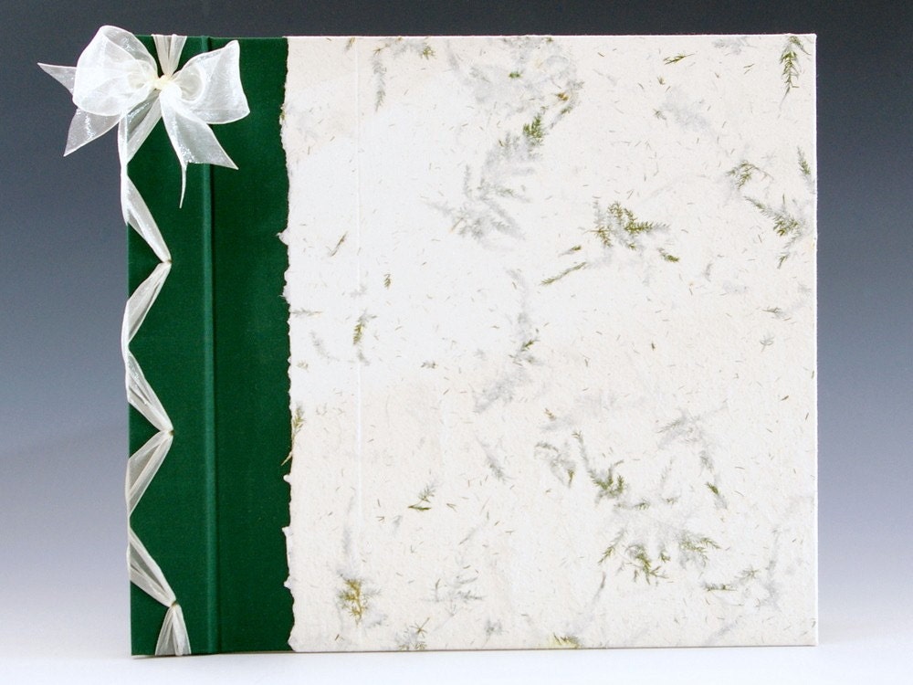 Handmade Photo Album - Green Fern - Jumbo