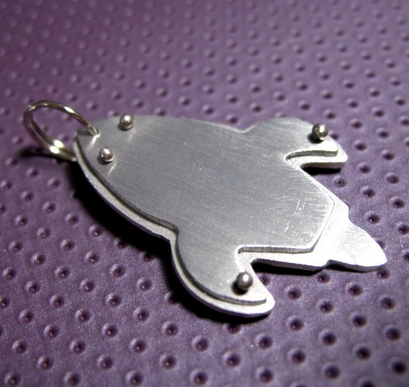 Rocket Ship Pet Tag