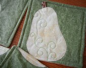 Pears Coasters - set of 4