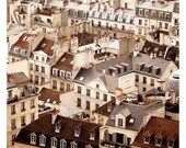 Paris Photograph - French Photography - City - Rooftop - Paris Rooftop 4- Original Signed Fine Art Photograph