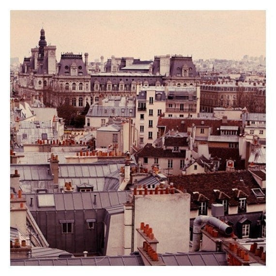 Paris Photography - Paris Rooftops Photograph - French Photography - Paris Skyline - Fine Art Photograph