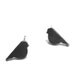 Sterling Bird Studs with Dark Grey Finish